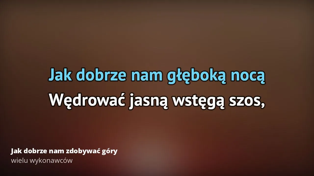 Zdjęcie Piosenki jak dobrze nam zdobywać góry – odkryj ducha przygody w muzyce