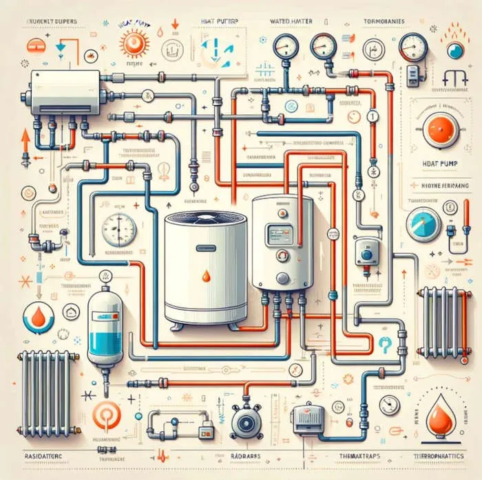 Zdjęcie Schemat instalacji CO z pompą ciepła – uniknij najczęstszych błędów