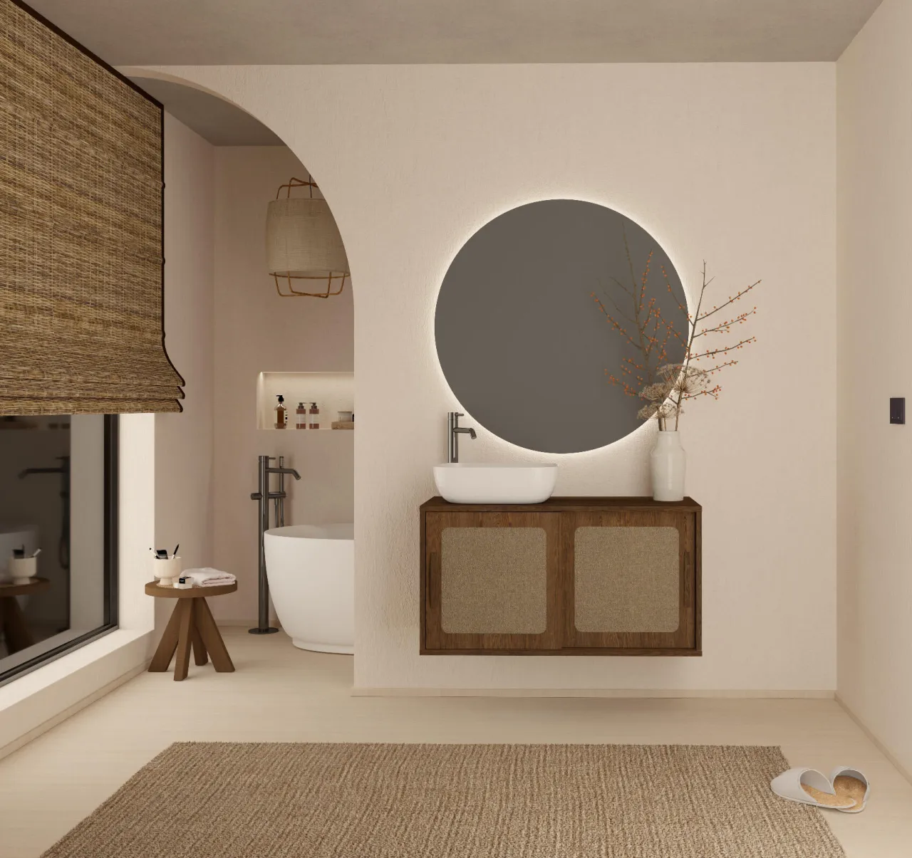 Zdjęcie Cuartos de baño rústicos: Guía para un diseño atemporal y actual