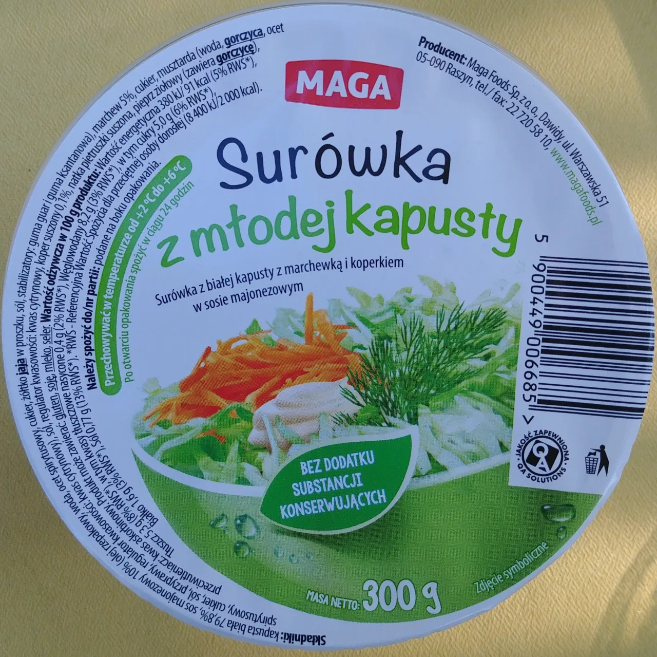 Zdjęcie Ile kalorii ma surówka z białej kapusty? Sprawdź, co wpływa na kaloryczność