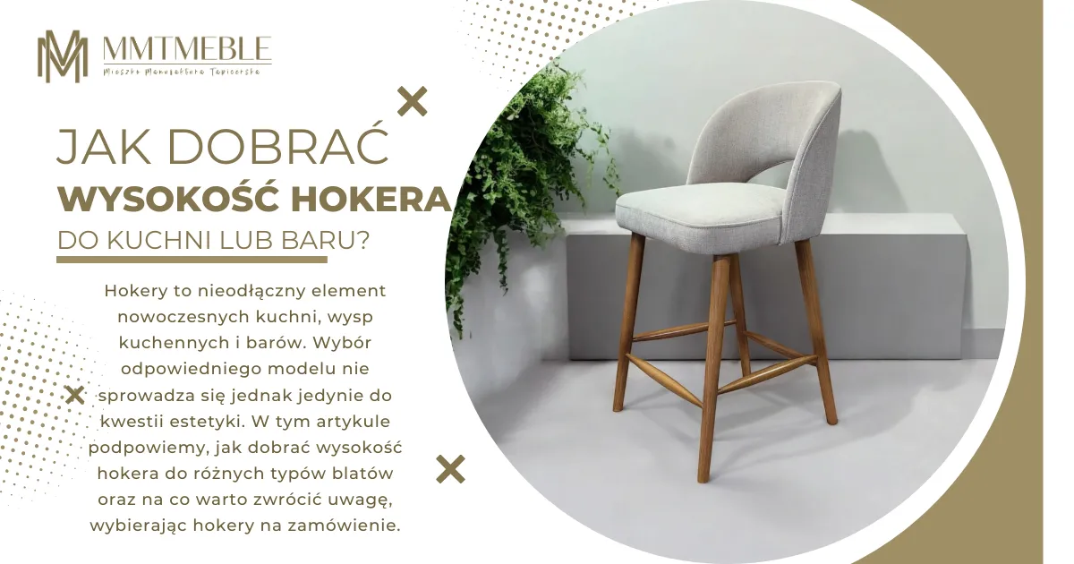 Zdjęcie Jaką wysokość krzesła do blatu 90 cm wybrać dla komfortu?