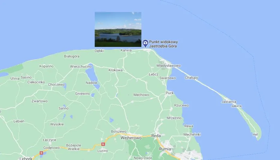 Zdjęcie Gdzie leży Jastrzębia Góra? Odkryj jej wyjątkowe położenie nad morzem
