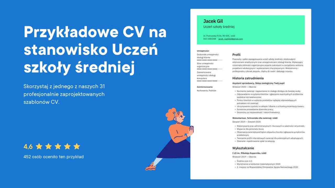 Zdjęcie Jak napisać CV dla ucznia, aby wyróżnić się na rynku pracy