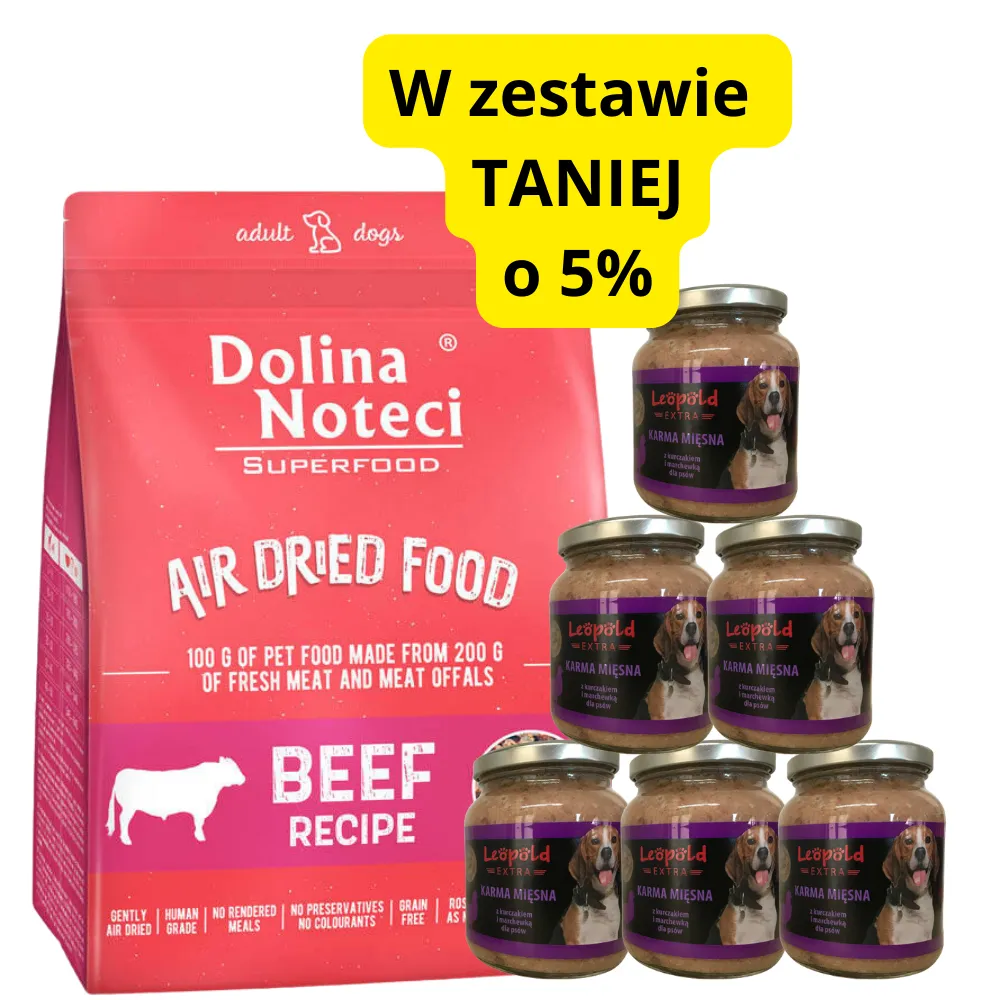 Zdjęcie Czy Dolina Noteci to dobra karma dla psa? Skład, opinie i wady karmy