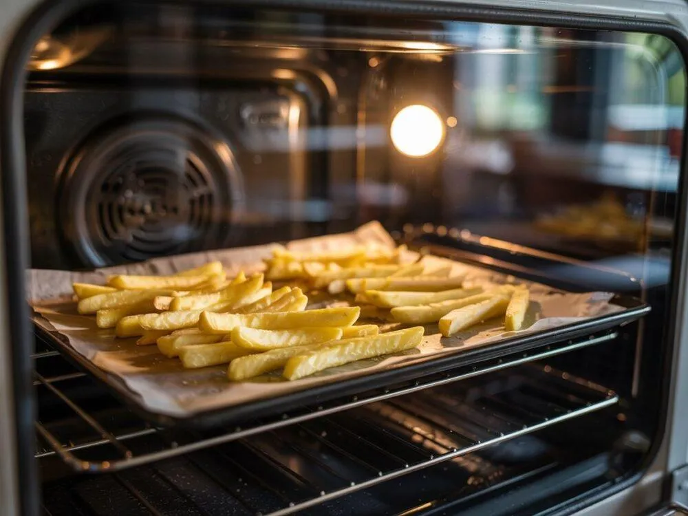 Zdjęcie Na jakim programie piec frytki w piekarniku, aby były chrupiące?