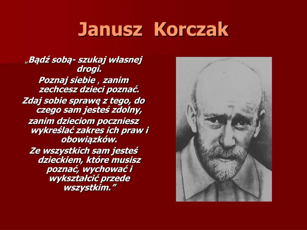 Zdjęcie Cytaty Janusza Korczaka o miłości do dziecka i ich znaczenie