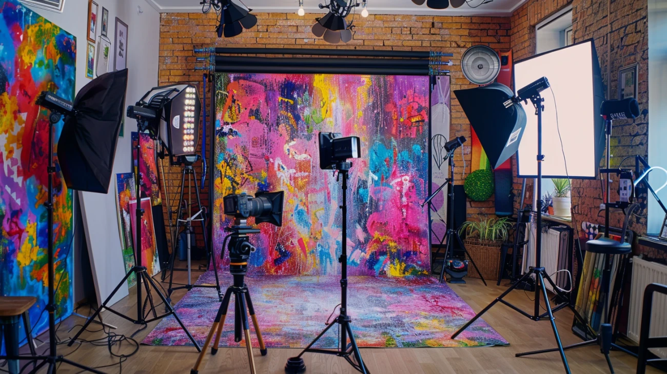 Zdjęcie Profesjonalne lampy do zdjęć: domowe studio fotograficzne