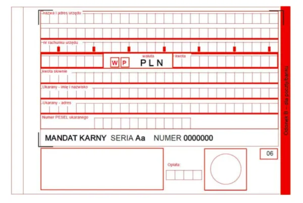 Zdjęcie Symbol formularza mandatu karnego: Jak rozpoznać i zrozumieć