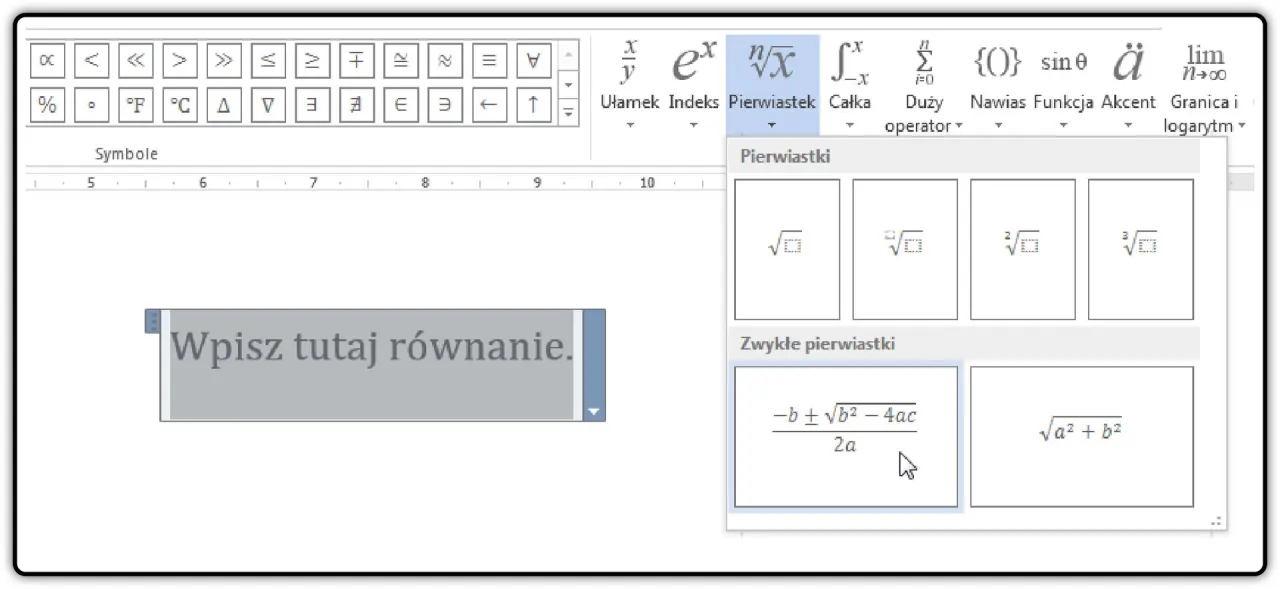 Zdjęcie Jak napisać wzór w PowerPoint – łatwe sposoby na profesjonalne wzory matematyczne