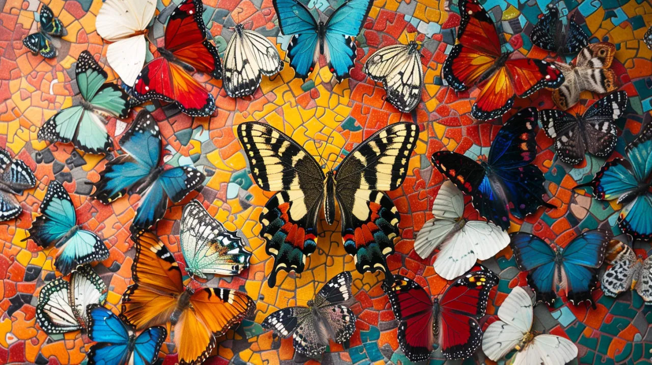 Zdjęcie Kyodai Motyl - Rozwiązuj pasjonujące łamigłówki w grze motylków!
