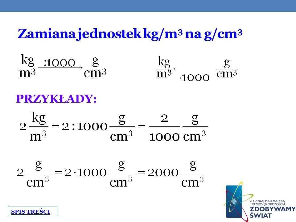 Zdjęcie Jak łatwo przeliczyć 1g/cm3 na kg/m3? Poznaj tajniki konwersji