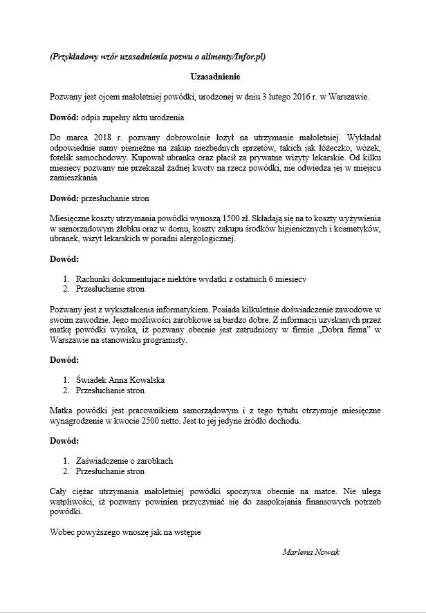 Zdjęcie Jak napisać odpowiedź na pozew o alimenty: Skuteczna strategia