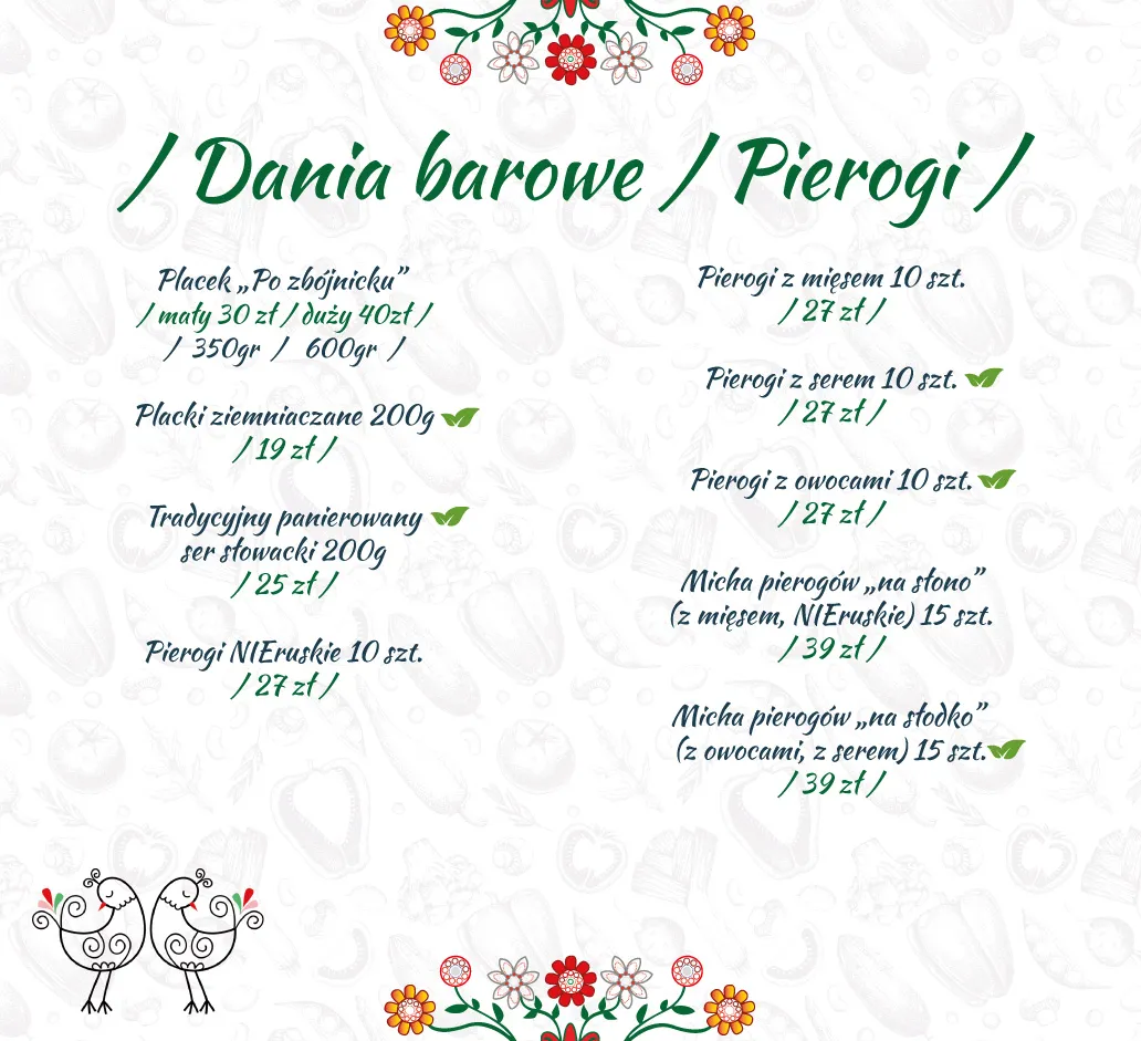 Zdjęcie Menu Bacówka Chyżne: Przepyszne dania, które musisz spróbować