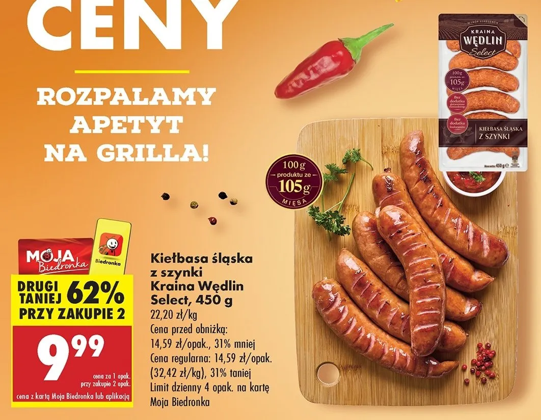Zdjęcie Kiełbasa z szynki Biedronka - poznaj smaki i wartości odżywcze