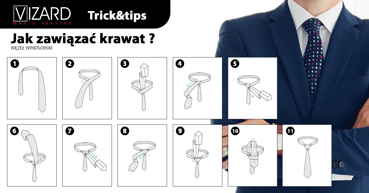 Zdjęcie Jak zawiązać krawat na kolanie: 6 prostych kroków bez lustra