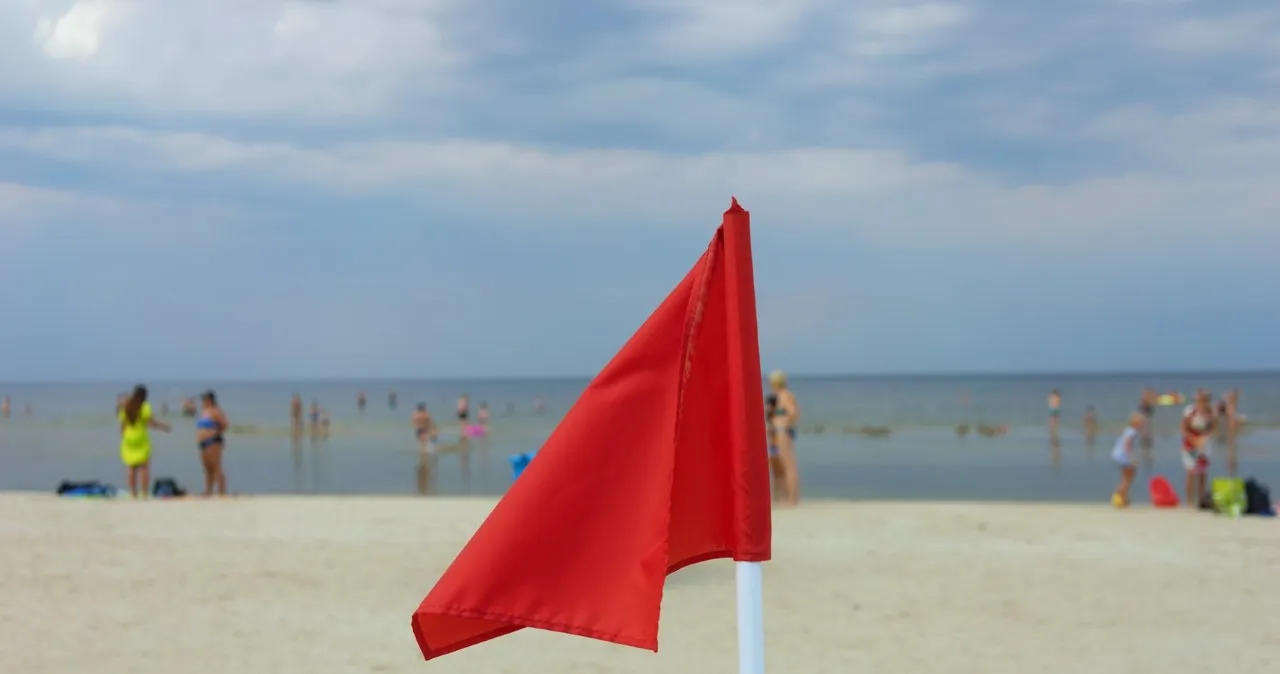 Zdjęcie Czarna flaga nad morzem – co oznacza i dlaczego lepiej nie wchodzić do wody?