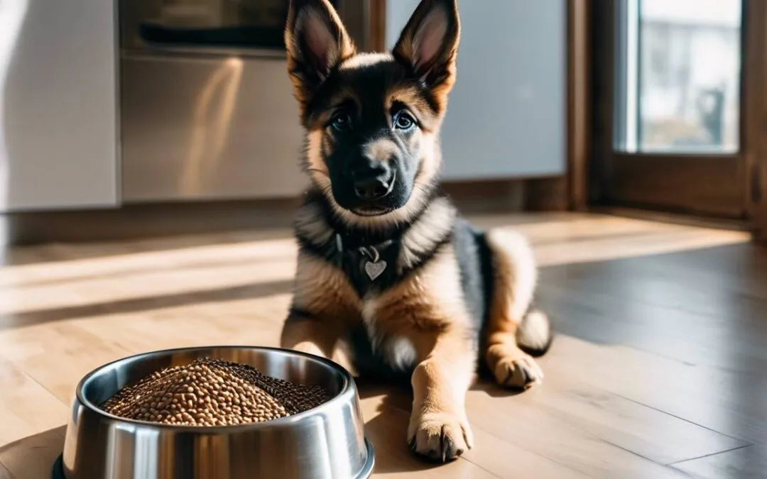 Zdjęcie Jak karmić szczeniaka owczarka niemieckiego, aby uniknąć problemów zdrowotnych