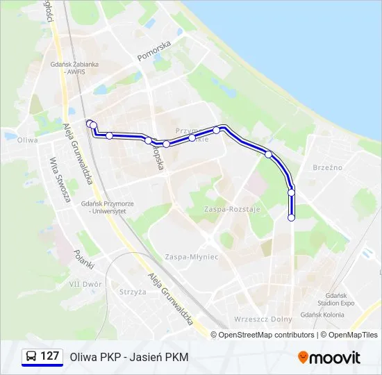 Zdjęcie Rozkład jazdy Gdańsk 127 – sprawdź godziny odjazdów i trasy