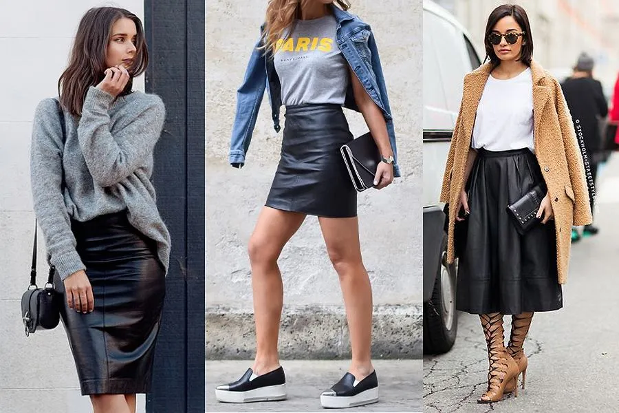 Zdjęcie Skórzana spódniczka: 10 stylizacji na każdą okazję [PORADY]