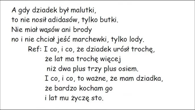 Zdjęcie Tekst piosenki kiedy babcia była mała – wspomnienia i emocje