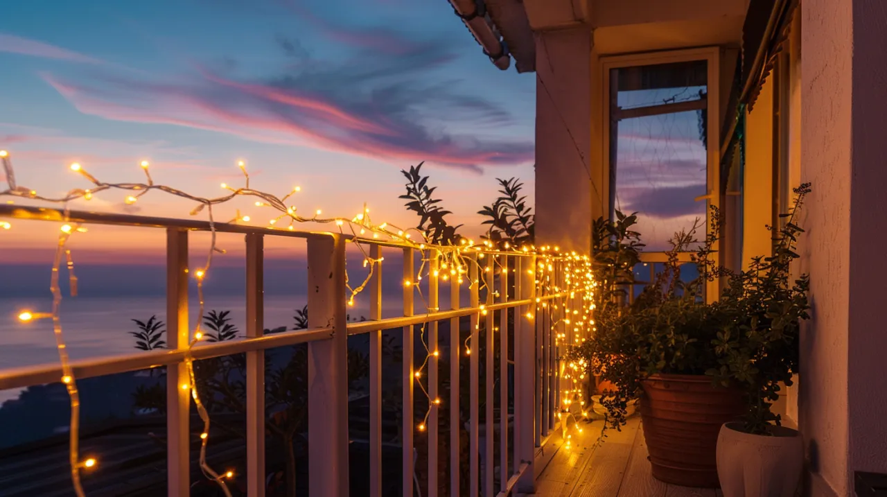 Zdjęcie Lampki solarne girlanda: Najlepsze girlandy solarne na balkon i do ogrodu