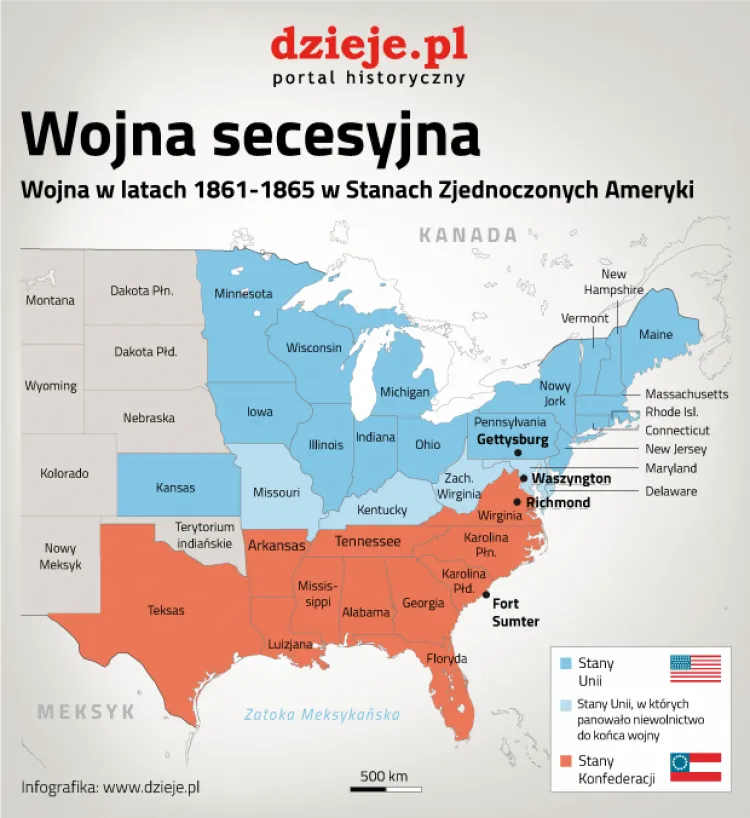 Zdjęcie Co to jest wojna secesyjna? Kluczowe przyczyny i skutki konfliktu