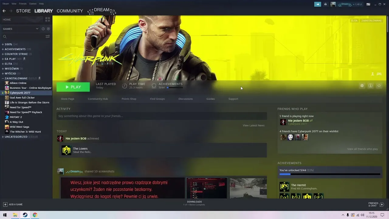 Zdjęcie Zmień język w Cyberpunk 2077 bez stresu i problemów
