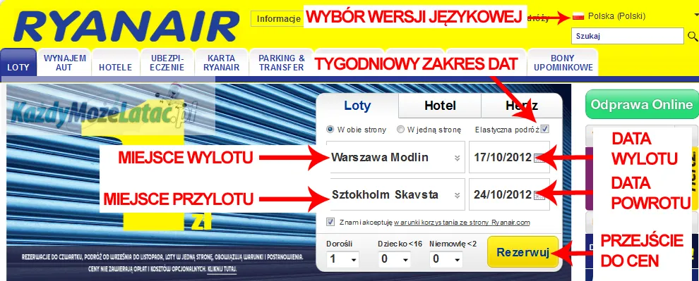 Zdjęcie Jak kupić bilet na samolot Ryanair bez ukrytych opłat i problemów