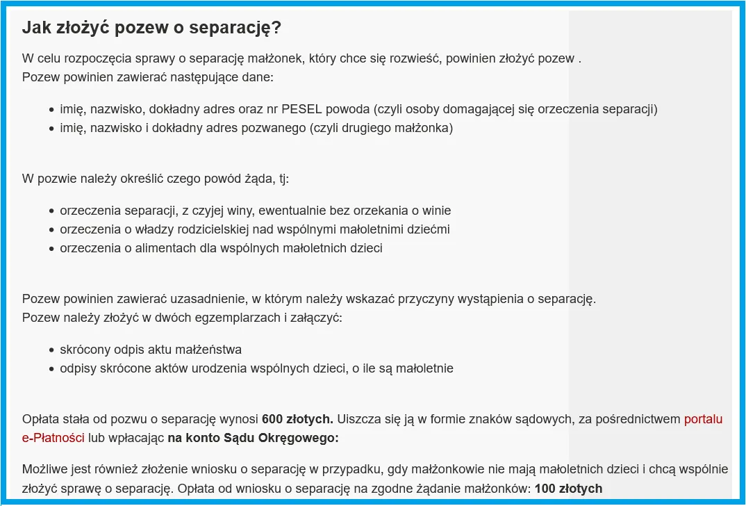 Zdjęcie Jak napisać pozew o separację? Kompletny poradnik krok po kroku