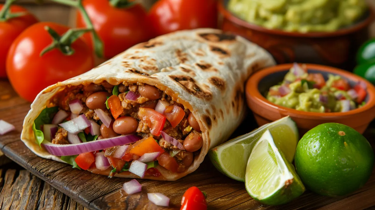 Zdjęcie Burrito z fasoli: Prosty i smaczny przepis na tę meksykańską przekąskę