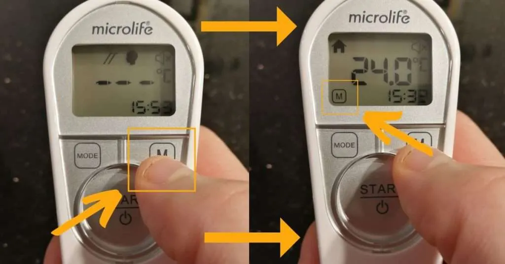 Zdjęcie Jak łatwo zmienić F na C w termometrze Microlife NC 100