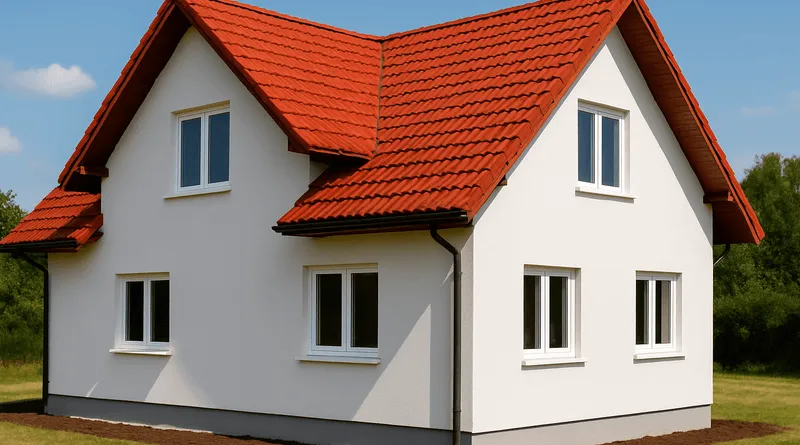 Zdjęcie Jaki kolor elewacji do czerwonego dachu i białych okien, aby uniknąć faux pas?