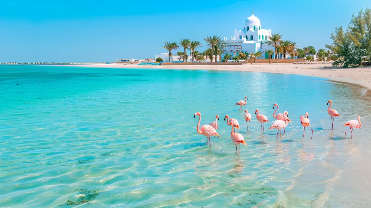 Zdjęcie Djerba: Co warto zobaczyć na tej pięknej wyspie flamingów w Tunezji?
