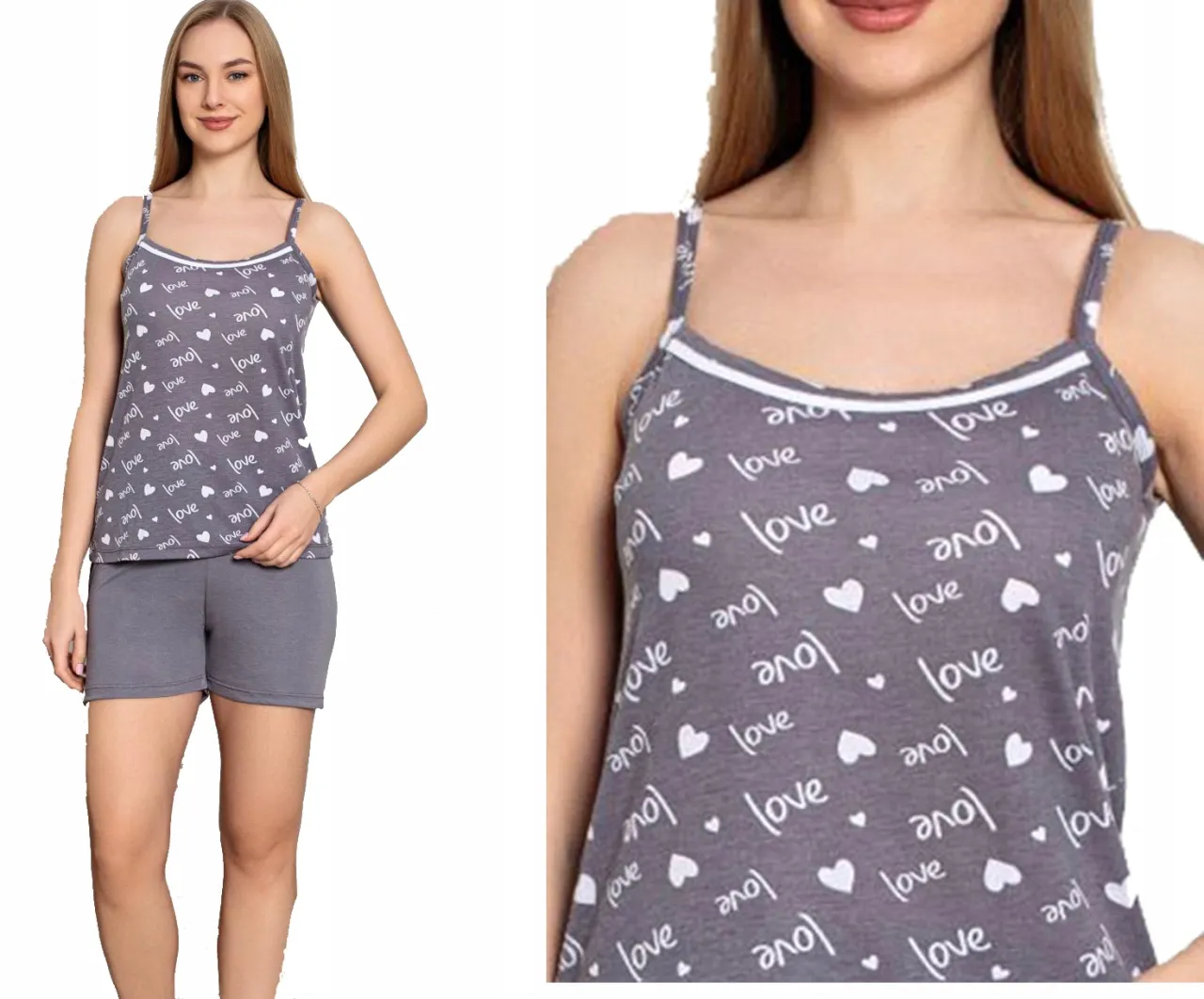 Zdjęcie Bawełniana piżama na ramiączkach: przewodnik po komforcie i stylu