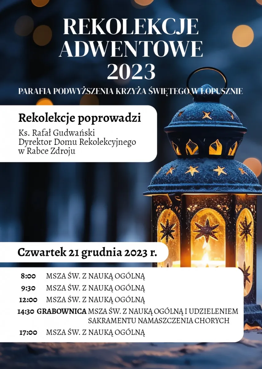 Zdjęcie Kiedy są rekolekcje adwentowe? Odkryj daty i miejsca uczestnictwa