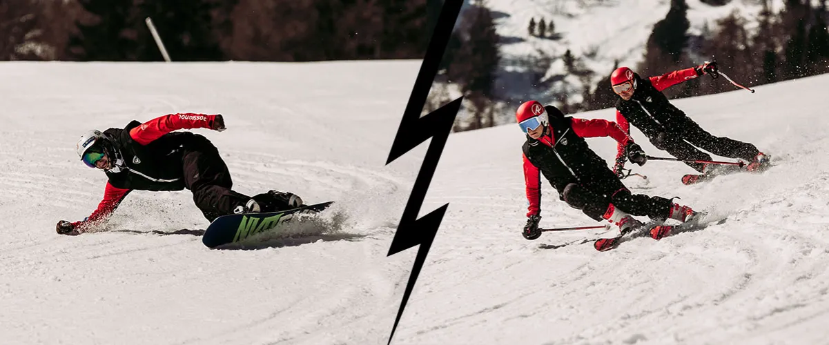 Zdjęcie Co jest szybsze: narty czy snowboard? Porównanie prędkości i techniki