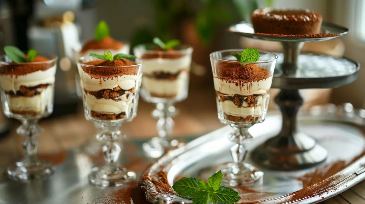 Zdjęcie Tiramisu w szklankach - elegancki deser na przyjęcie - przepis