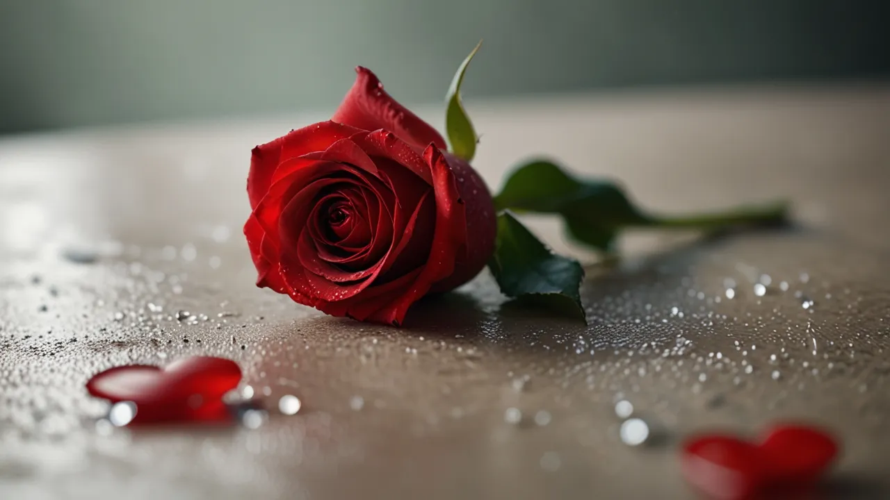 Zdjęcie Jaki przekaz niesie romantyczny gest, czyli jedna czerwona róża?