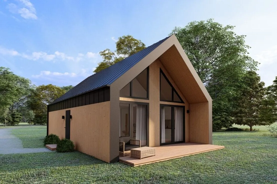 Zdjęcie Domek szkieletowy 70m2: koszty, zalety i proces budowy
