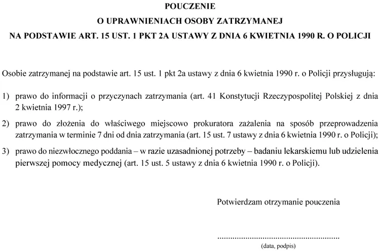 Zdjęcie Art 15 ust 1 pkt 3 ustawy o policji: kiedy policja może zatrzymać?