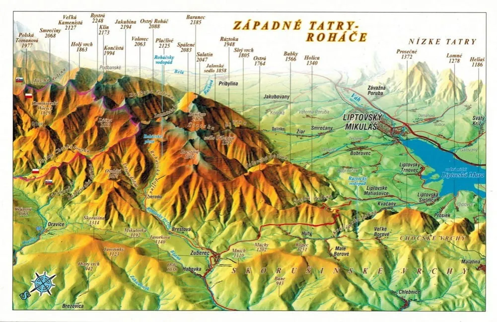 Zdjęcie Najlepsza mapa Tatr Zachodnich: planuj wycieczki z łatwością