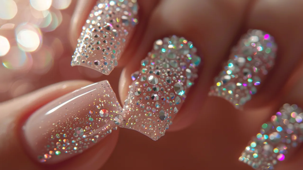 Zdjęcie Cyrkonie na paznokciach - Subtelny blask Twojego manicure