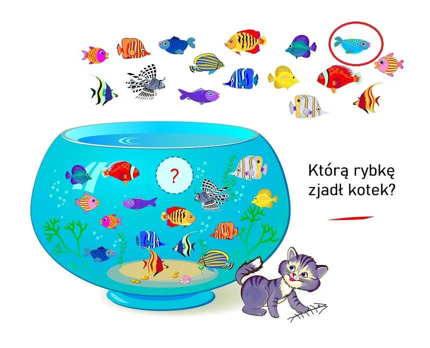 Zdjęcie Zagadka o rybach: wciągające zagadki dla dzieci, które edukują i bawią