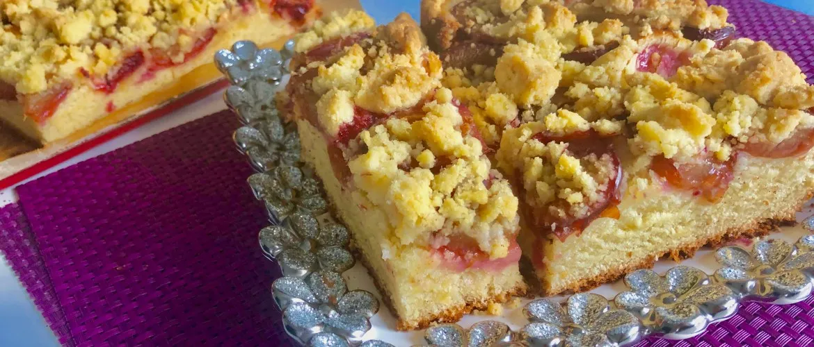 Zdjęcie Delikatne ciasto maślane ze śliwkami: tajemnica deseru