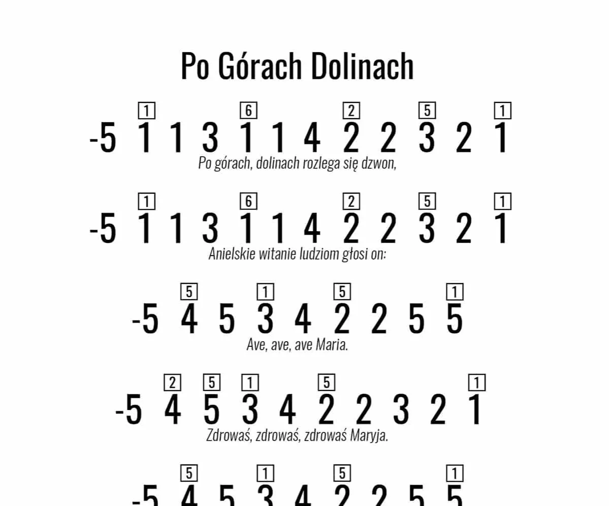 Zdjęcie Pieśni ludowe: "Po górach dolinach" - tekst i nuty popularnej pieśni