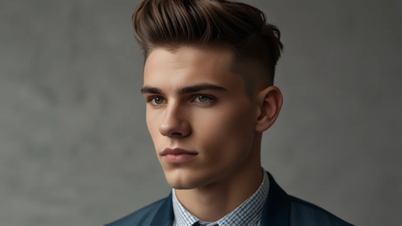 Zdjęcie Undercut middle part: Modna fryzura męska 2025 - Jak zrobić?