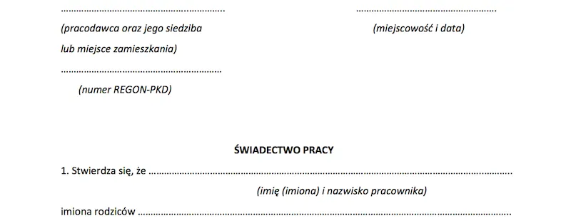 Zdjęcie Jak wygląda odpis świadectwa pracy? Wzór i ważne elementy