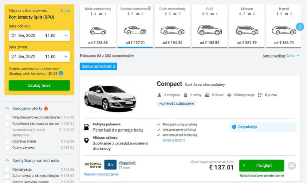 Zdjęcie Ile kosztuje wynajem samochodu na tydzień? Ceny w Polsce i miastach