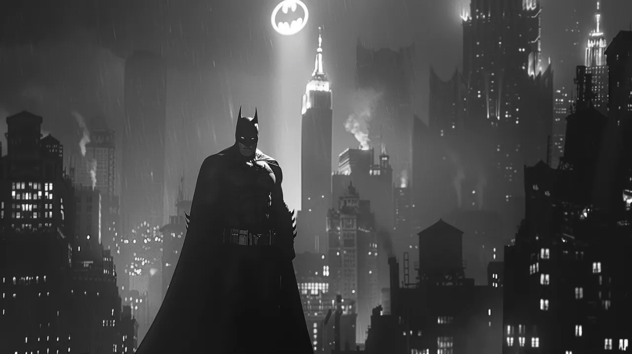 Zdjęcie Batman Black and White - analiza estetyki i stylu tej unikalnej serii