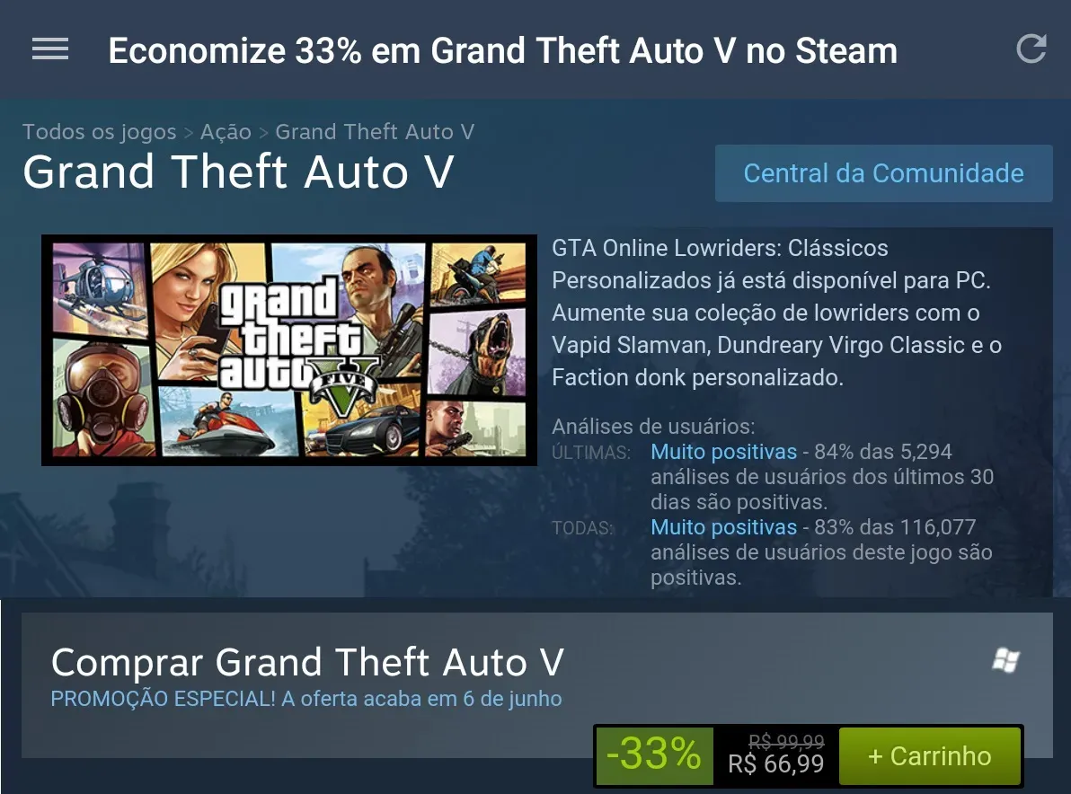 Zdjęcie Ile kosztuje GTA 5 na Steam? Sprawdź aktualne ceny i promocje